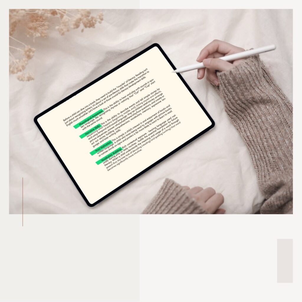 Digital parent guide with practical English language routines for children